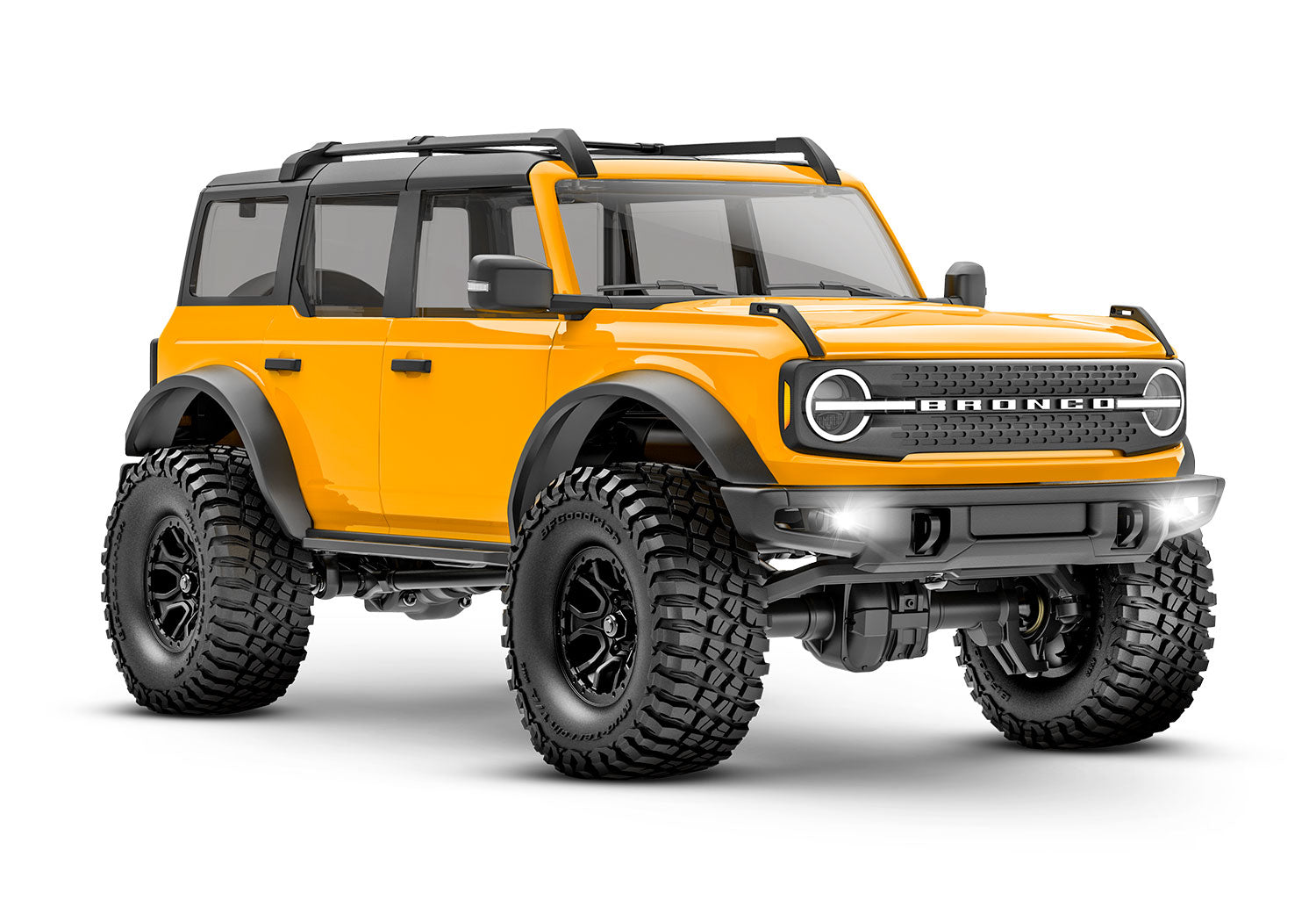 ピ*ス様 RCトラック イエロー フレイムデザイン TRX-4M 1/18 Electric Rock Crawler w/Ford Bronco Body – Parkflyers RC