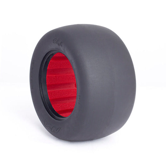 AKA 1/10 Slicks, Clay Tires with Red Inserts (2): Stadium Truck