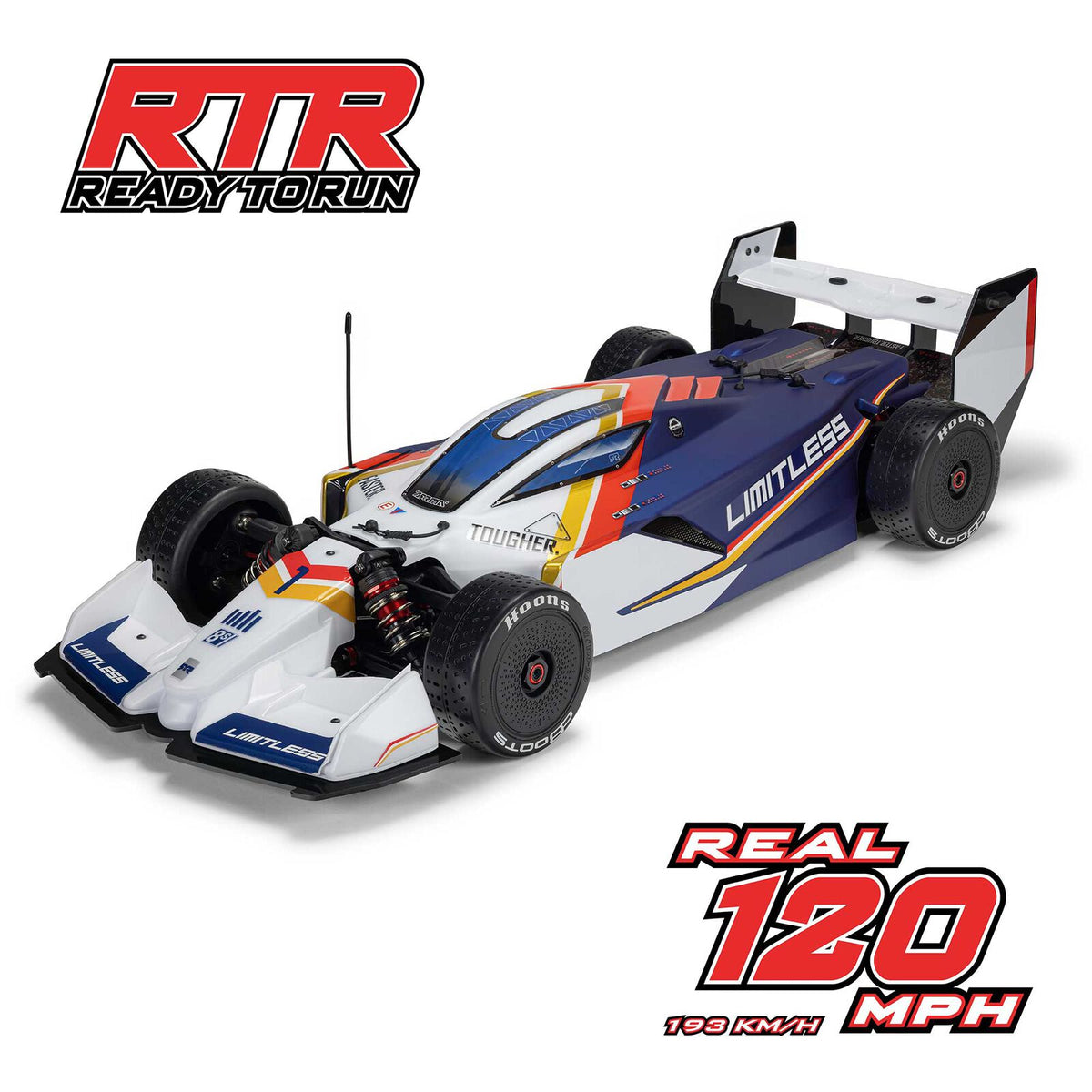 1/7 LIMITLESS 8S AVC 4X4 RTR Brushless Street Speed, Red/Black