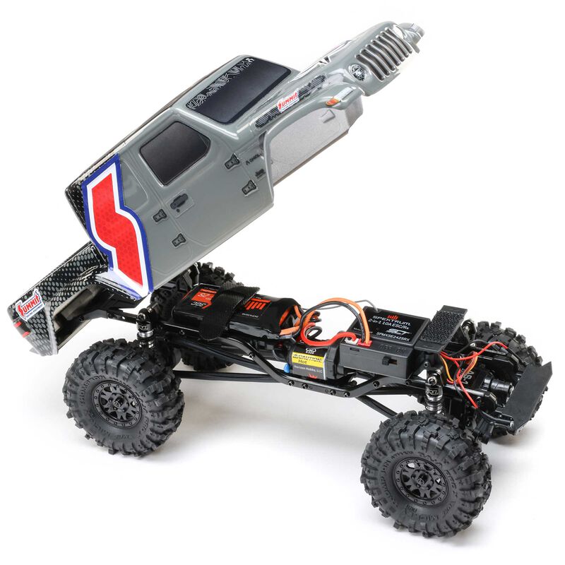 1/24 SCX24 Summit Racing Jeep Gladiator 4X4 Rock Crawler RTR (Battery & Charger Included), Gray
