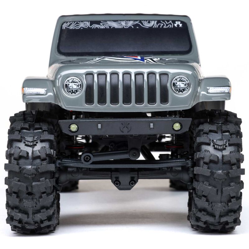 1/24 SCX24 Summit Racing Jeep Gladiator 4X4 Rock Crawler RTR (Battery & Charger Included), Gray