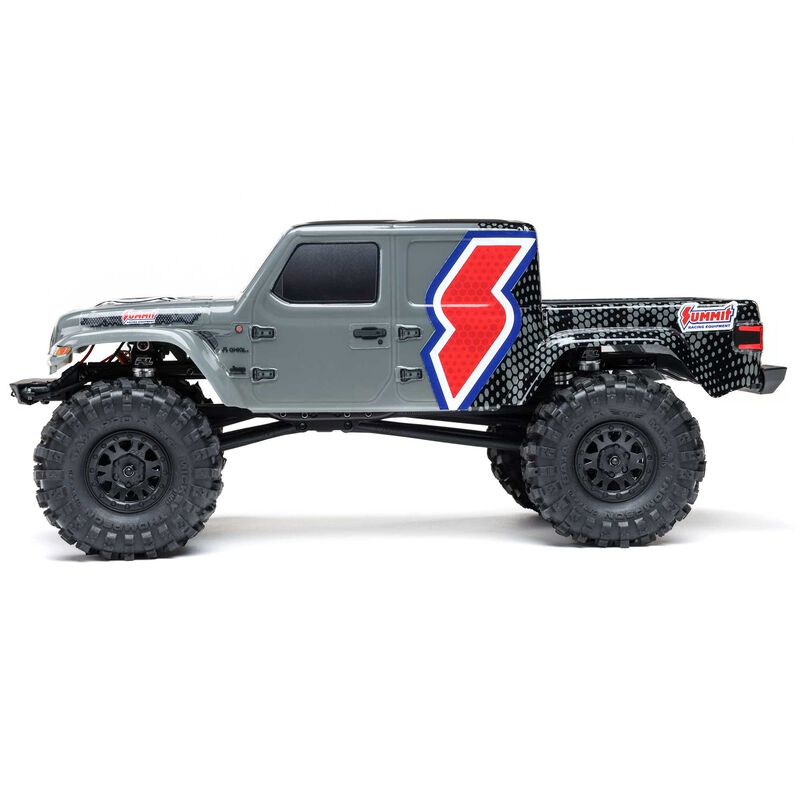 1/24 SCX24 Summit Racing Jeep Gladiator 4X4 Rock Crawler RTR (Battery & Charger Included), Gray