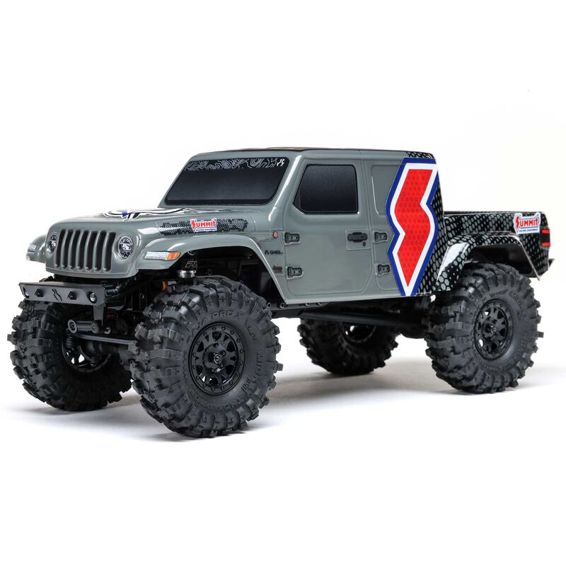 1/24 SCX24 Summit Racing Jeep Gladiator 4X4 Rock Crawler RTR (Battery & Charger Included), Gray