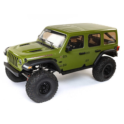 SCX6 Jeep JLU Wrangler 1/6 4WD RTR Electric Rock Crawler (Green) w/DX3 Radio & Smart ESC