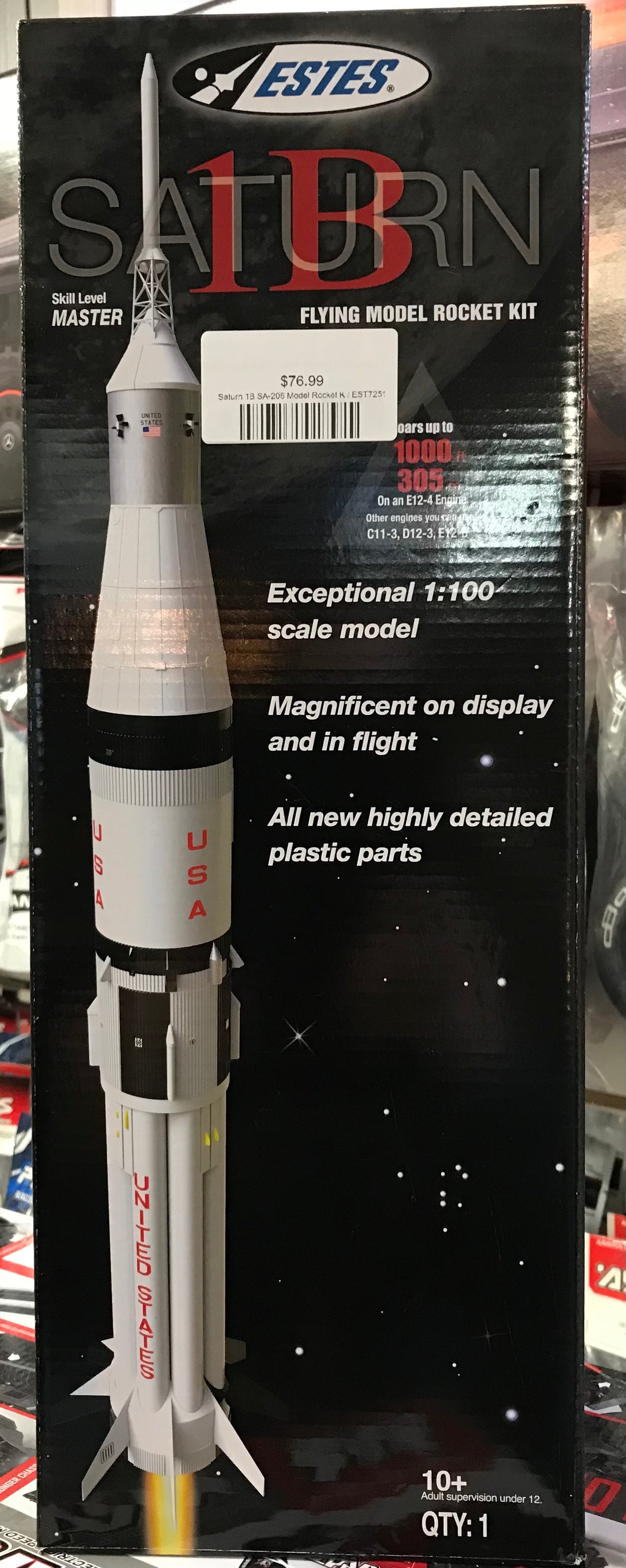 Saturn 1B SA-206 Model Rocket Kit