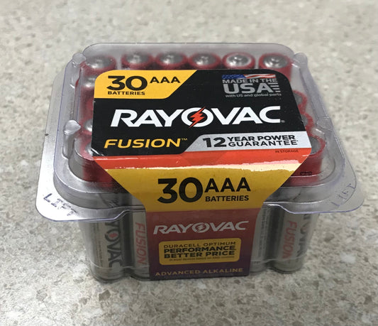 RAYOVAC AAA 30 PC PACK