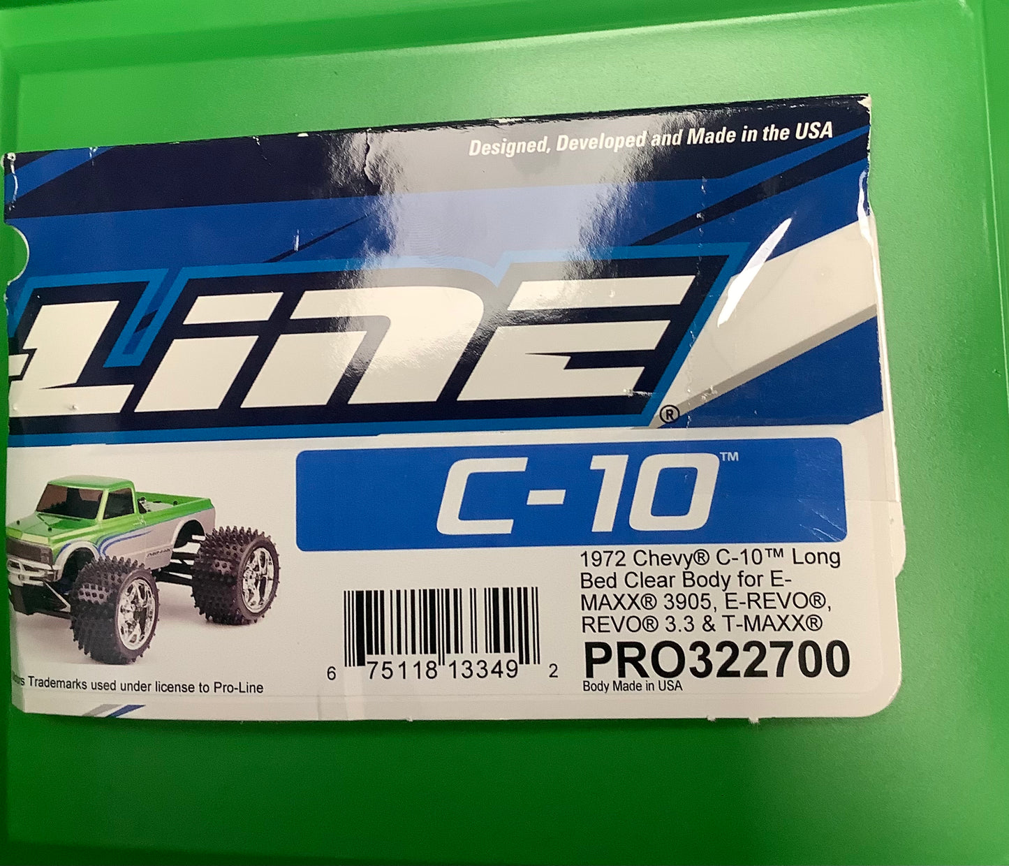 Airbrushed Proline 1972 Chevy C-10 Long Bed Body