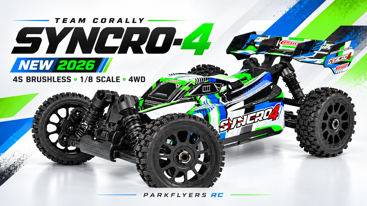 Team Corally SYNCRO-4 2026 New Version — 1/8 Scale 4WD Brushless RTR Buggy.