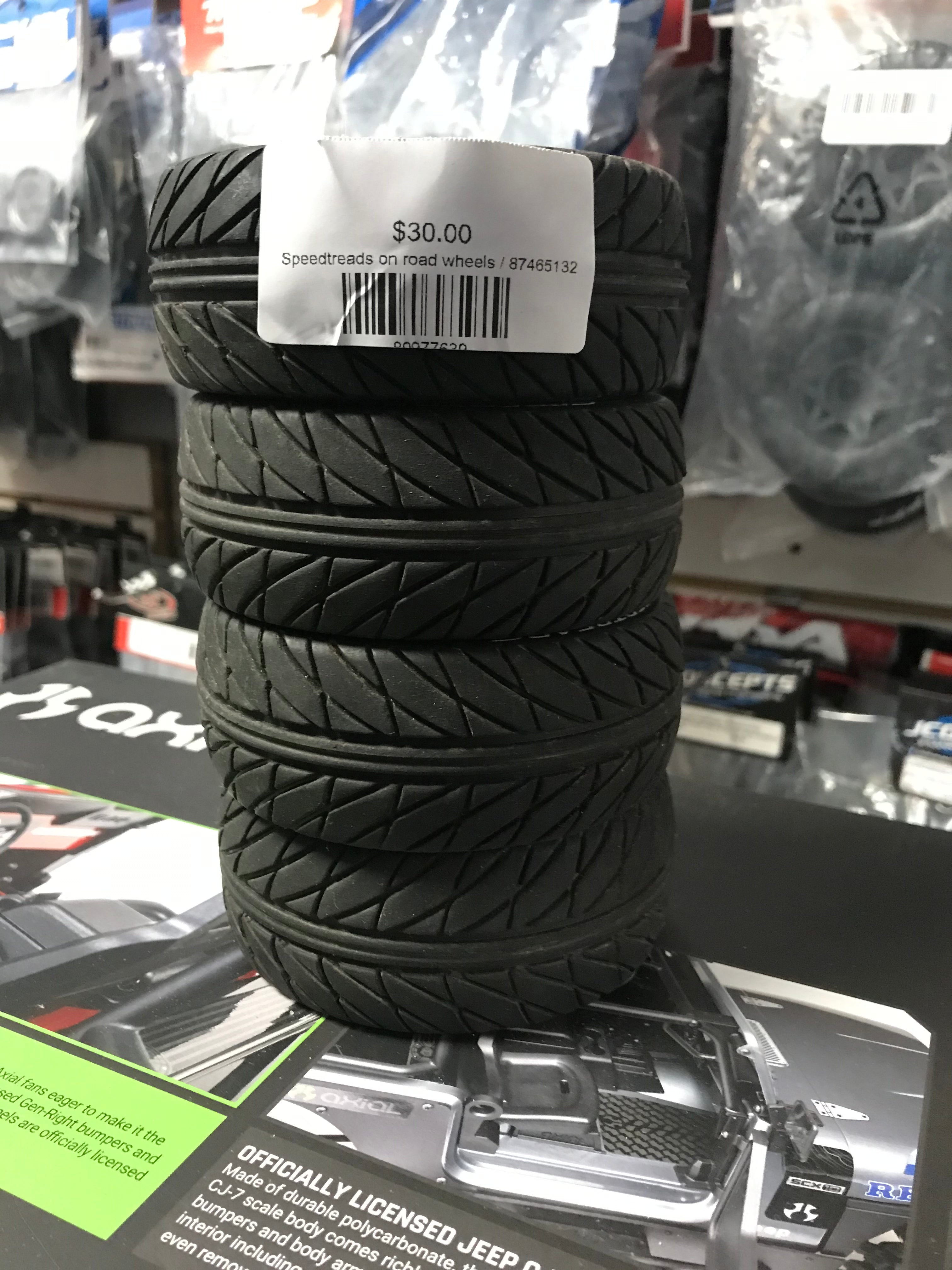 Speedtreads on road wheels