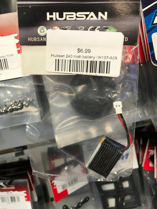 Hubsan 240 mah battery