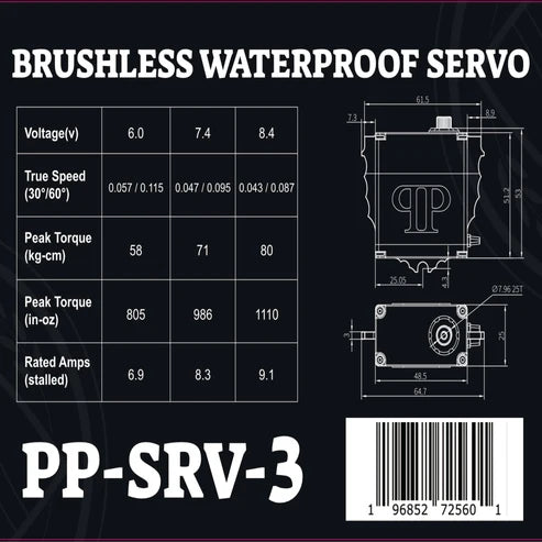 Perfect Pass Monster T Servo For 1/6 Cars (Fit Traxxas X-MAXX) Insane Speed Power & Accuracy!