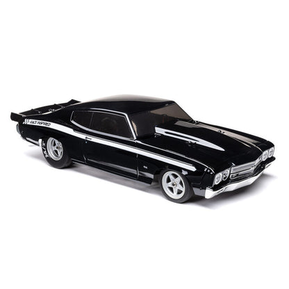 1/16 1970 Chevy Chevelle 2WD Mini No Prep Drag Car RTR, Black