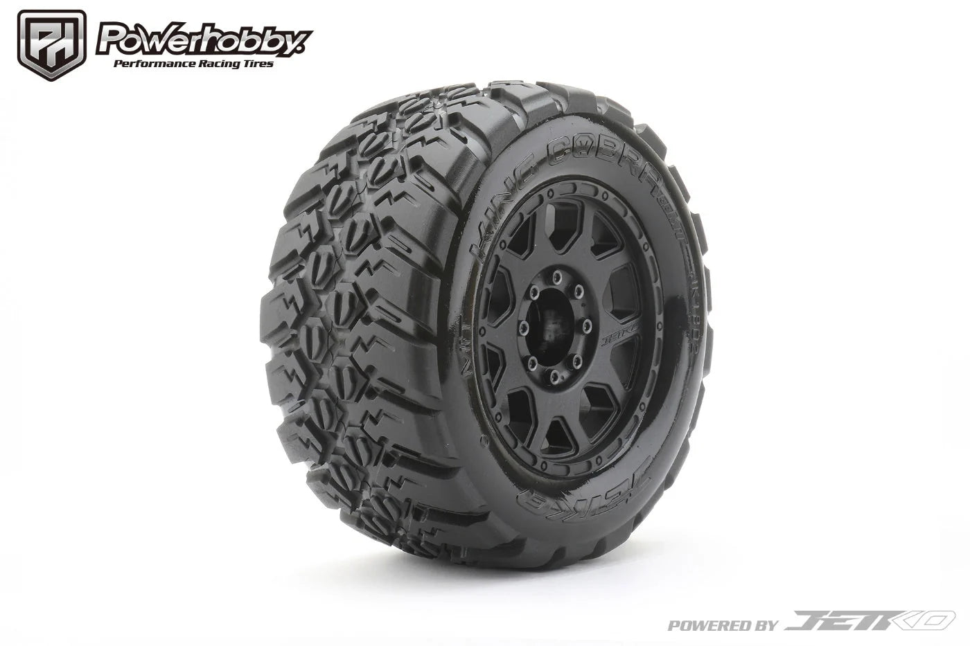 1/8 MT 3.8 King cobra Belted Mounted Tires (2) 17MM