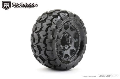 1/10 2.8 ST Tomahawk Belted Tires (2) with Removable Hex Wheels