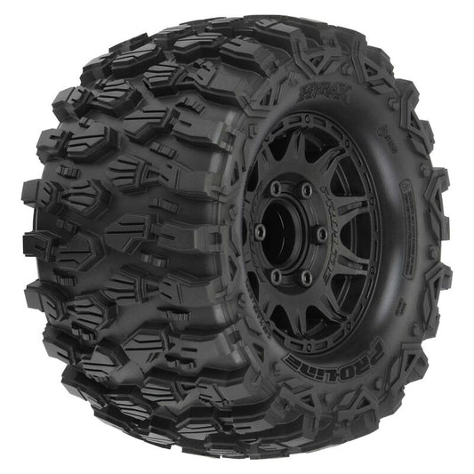 1/10 Hyrax Front/Rear 2.8" MT Tires Mounted 12mm Black Raid (2)
