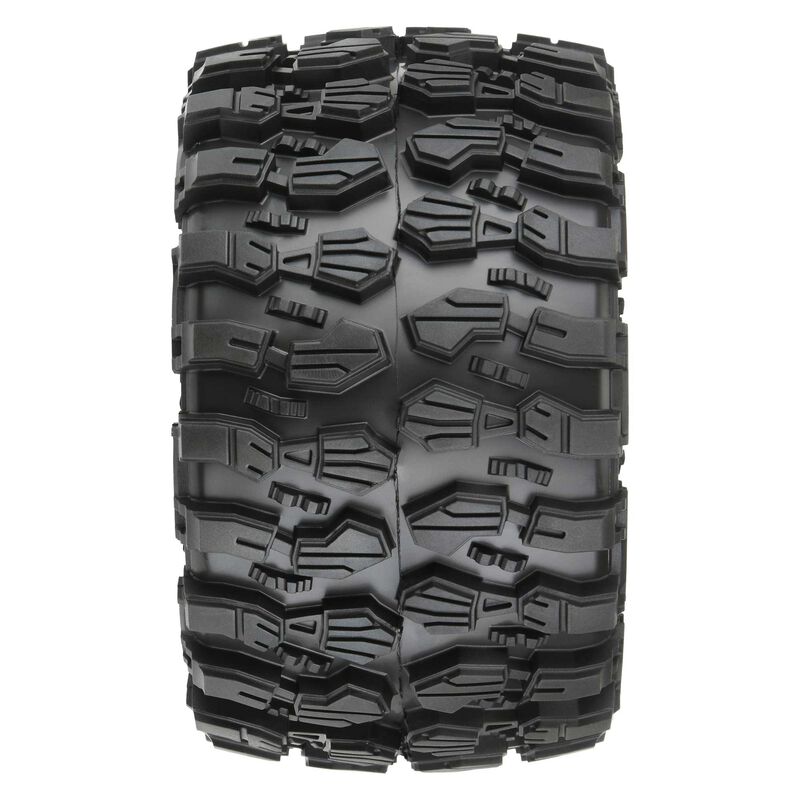 1/10 Hyrax Front/Rear 2.8" MT Tires Mounted 12mm Black Raid (2)