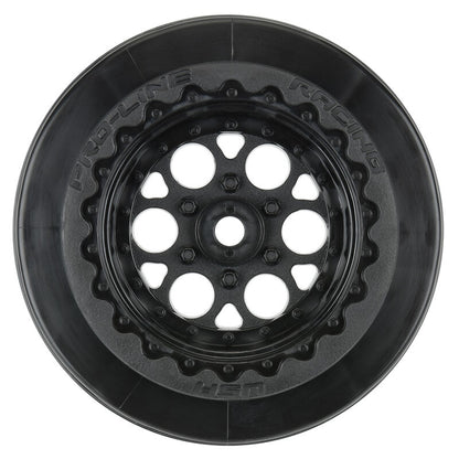 1/10 Showtime+ Wide Rear 2.2"/3.0" 12mm Drag Wheels (2) Black