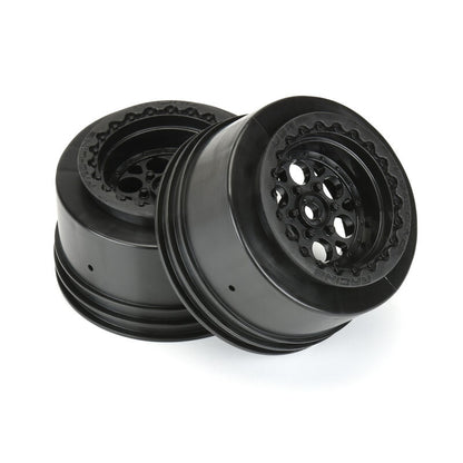 1/10 Showtime+ Wide Rear 2.2"/3.0" 12mm Drag Wheels (2) Black