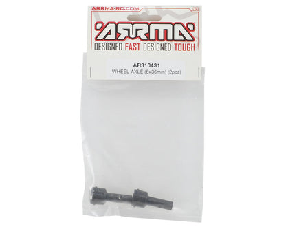 Arrma 8x38mm Wheel Axle (2) 6S Fe/In/Lim/Mo/Se/Ty WHEEL AXL