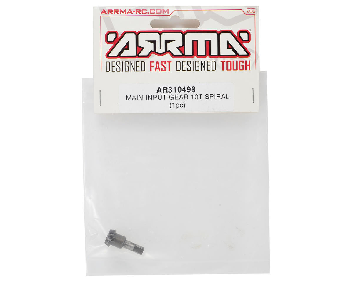 Arrma Spiral Cut Input Gear (10T) Mo/Kr/No/Ou/Tal 6S