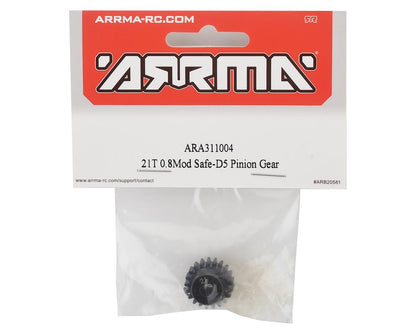 Safe-D5 Steel Mod 0.8 Pinion Gear (21T)