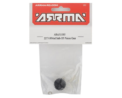 Safe-D5 Steel Mod 0.8 Pinion Gear (22T)