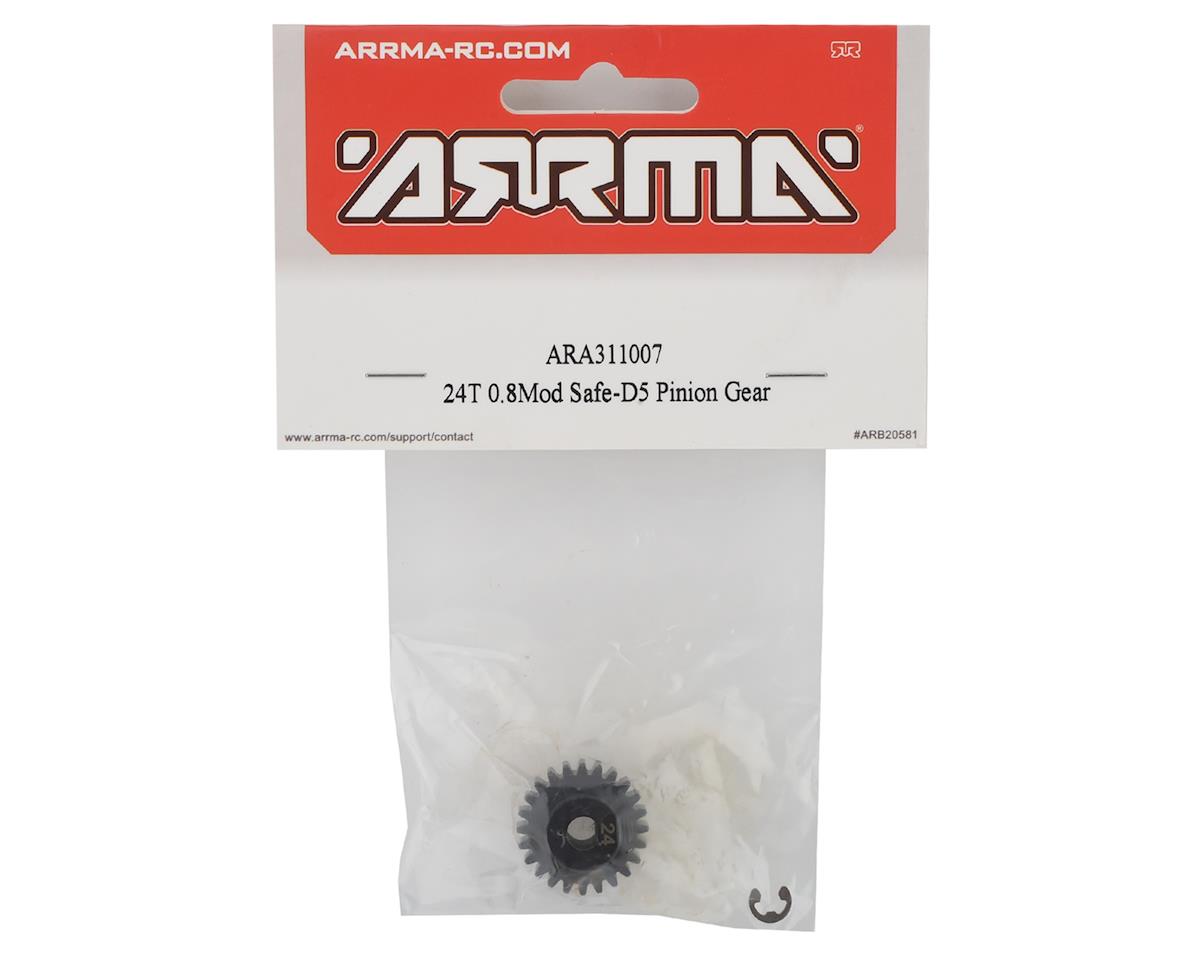 Safe-D5 Steel Mod 0.8 Pinion Gear (24T)