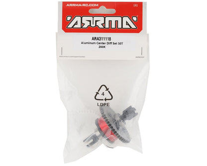 Arrma Fireteam 6S BLX Aluminum Center Differential Set (50T)