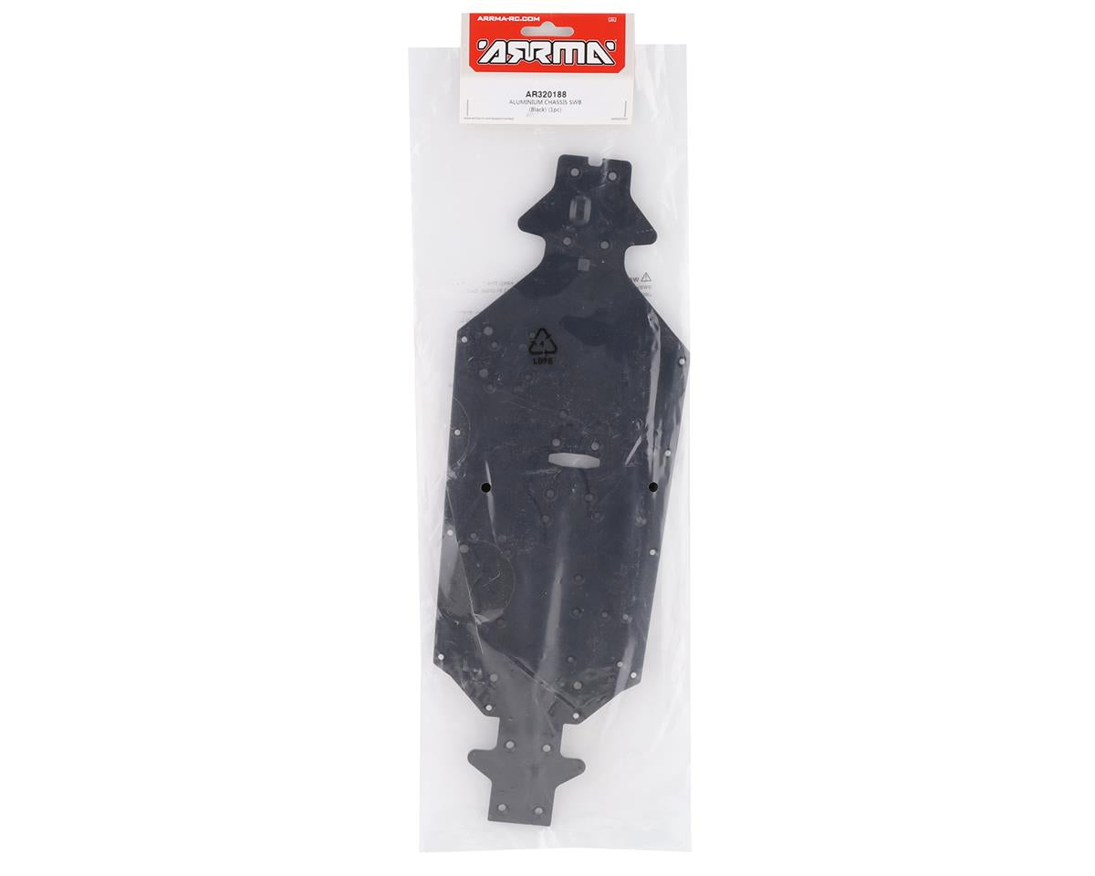Arrma SWB Aluminum Typhon Chassis (Black) 6S No/Out/Sen/Ty Alum. Chassis