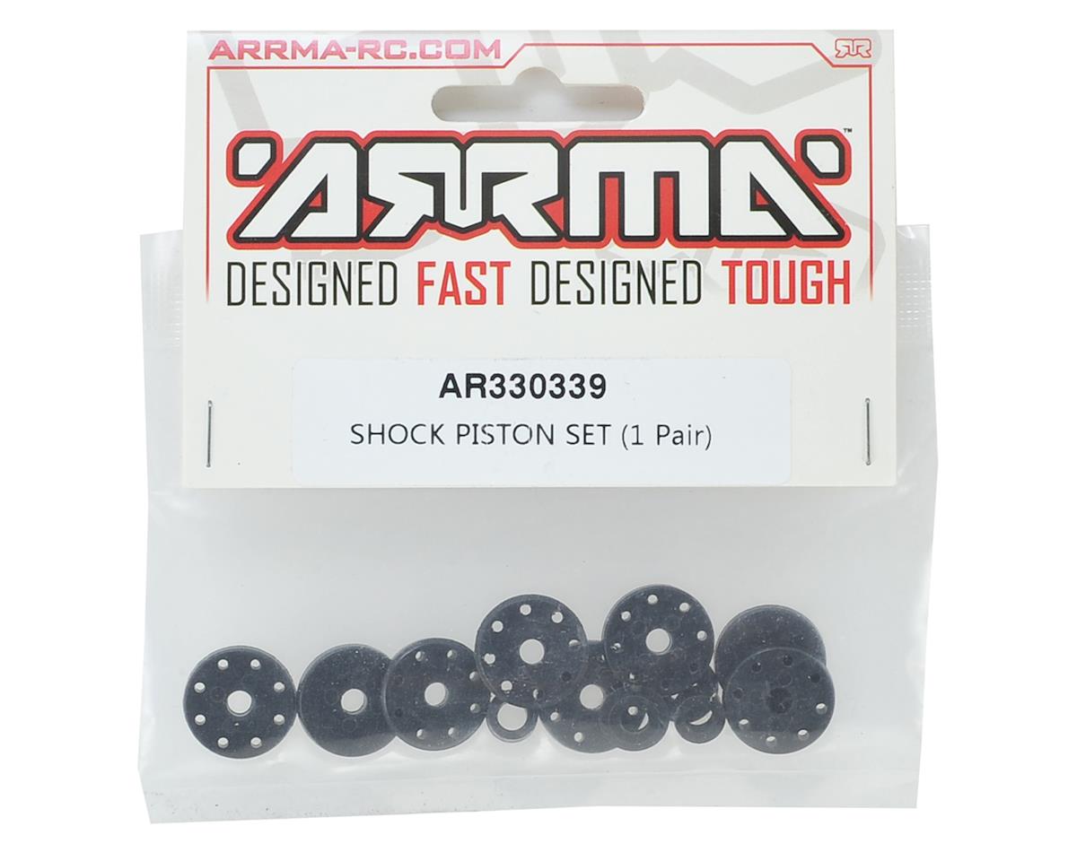 Arrma Shock Piston Set (2) Fe/Fi/In/Li/Mo/Kr/No/Ou/Ta/Ty 6