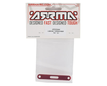 Arrma 4x4 Aluminum FF Suspension Mount (Red)