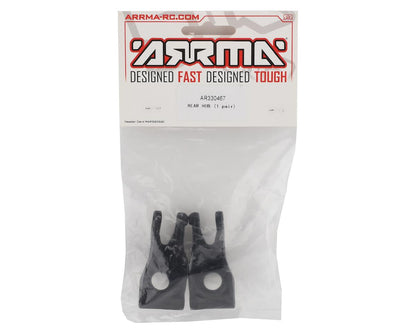 Arrma 4x4 Rear Hub Set (2) 3S Vor,Big,Gran,Sen,Typ, Rear H
