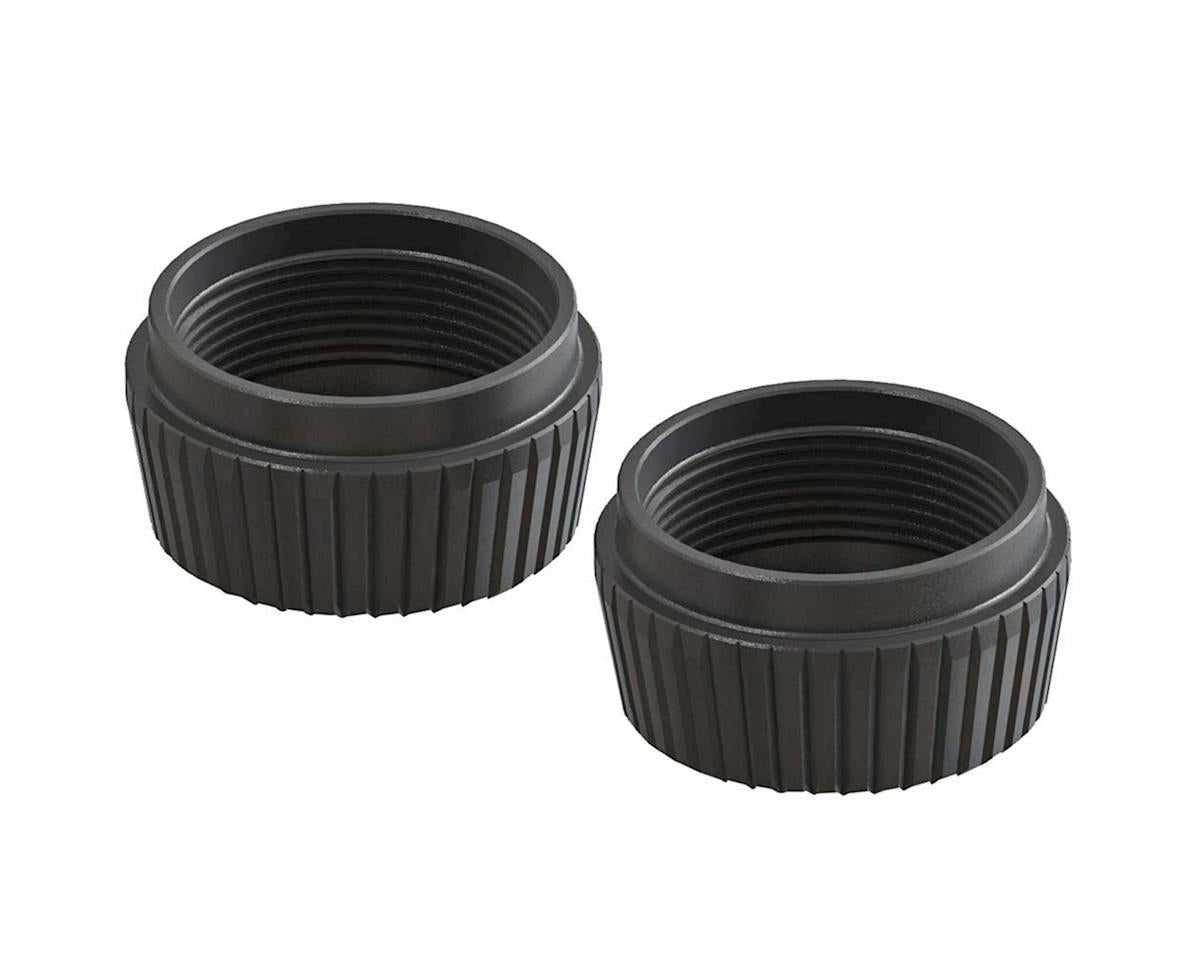 Arrma Aluminum Lower Shock Cap (Black) (2) Fe/Fi/In/Li/Mo/Kr/Ou/Ta/Ty 6S
