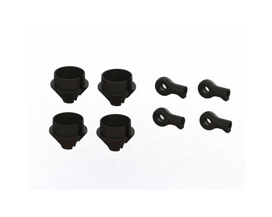 Arrma Mojave 6S BLX HD Shock Rod End & Spring Cup Set (4)