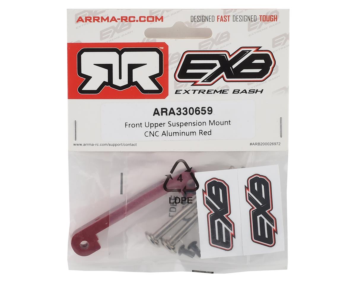 Arrma EXB Aluminum Front Upper Suspension Mount (Red)