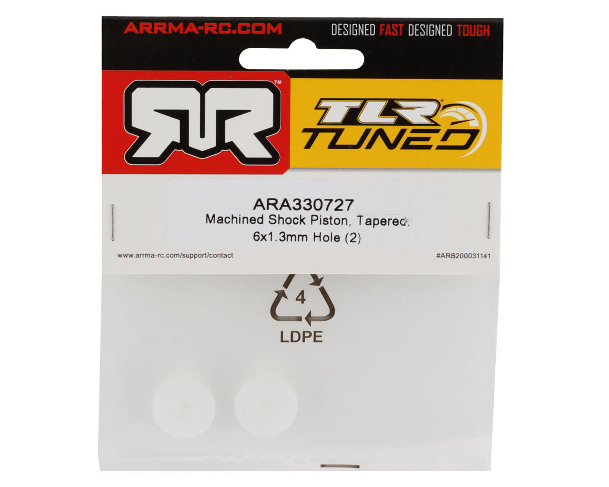 Arrma TLR Tuned Machined Tapered Shock Pistons (2) (6x1.2mm Hole)