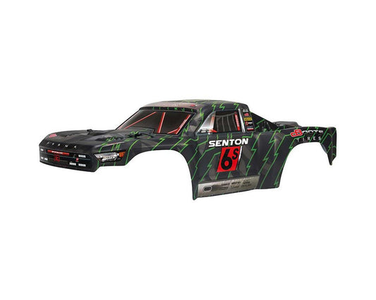 Arrma Painted Body, Black/Green: Senton 6S BLX