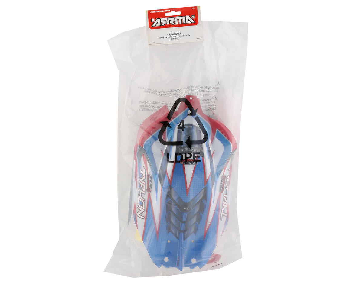 Arrma TYPHON TLR Tuned Finished Body Red/Blue