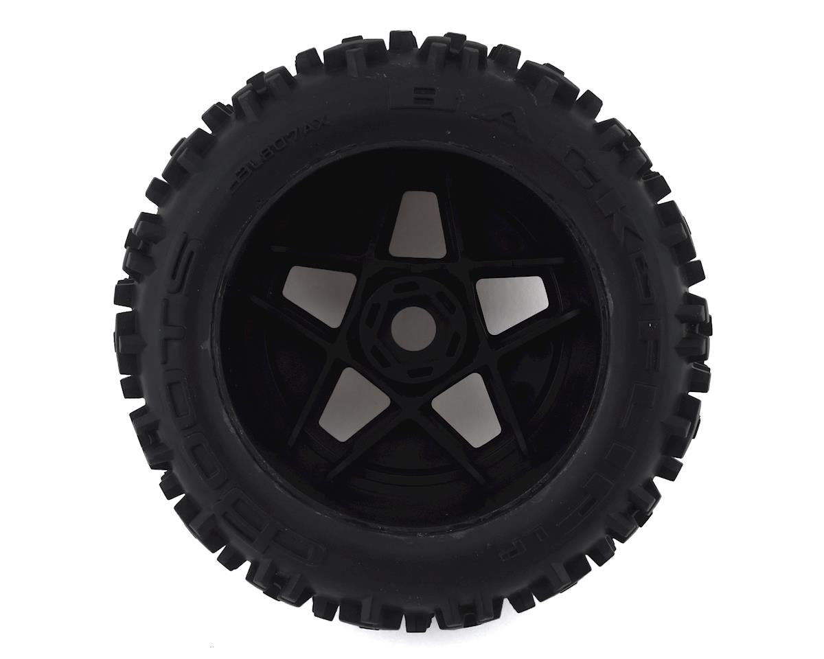 Arrma BLX 4x4 Backflip LP 4S 3.8 Pre-Mounted 1/8 Monster Truck Tires (Black) (2)
