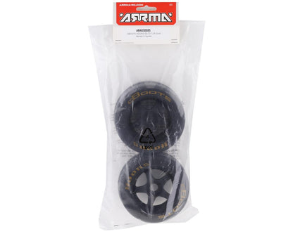 dBoots Hoons 53/107 2.9 Pre-Mounted Belted Tires, Gold, 17mm Hex, 5-Spoke (2)