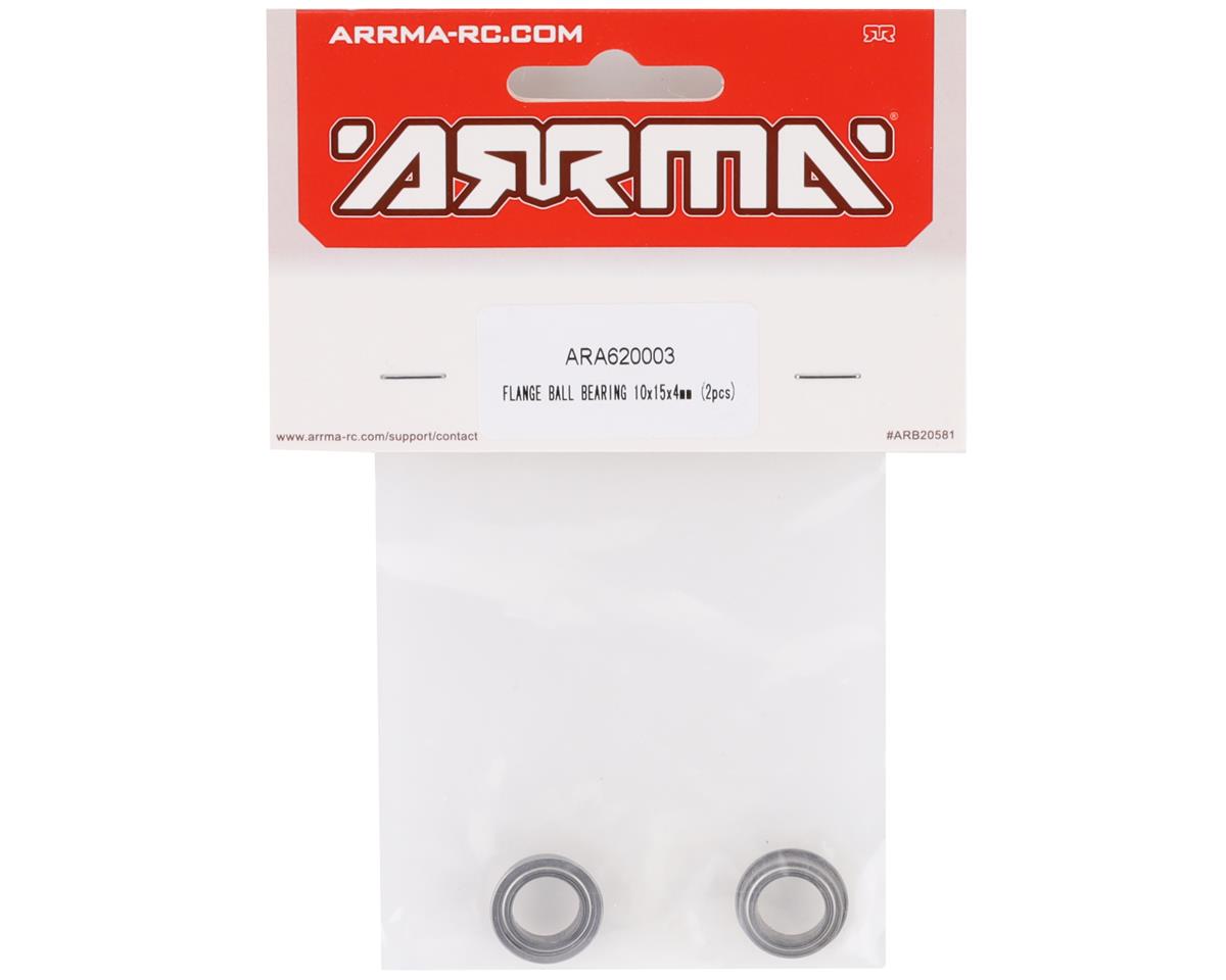 Flange Ball Bearing, 10x15x4mm (2)