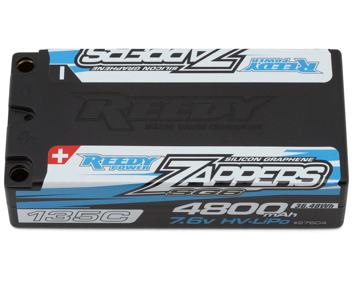 Zappers HV SG6 2S Shorty 135C LiPo Battery (7.6V/4800mAh) w/5mm Bullets