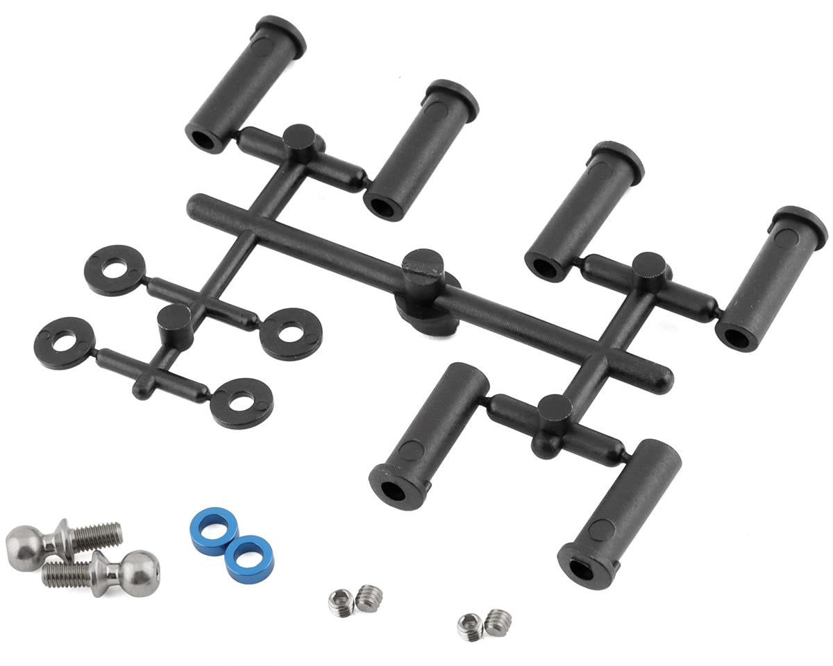 DR10/SR10 Factory Team Aluminum Rear Hub Set (Blue) (2)