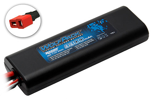 WolfPack Gen2 2S Hard Case LiPo Battery Pack 30C (7.4V/3300mAh) w/T-Style Connector  Write a Review