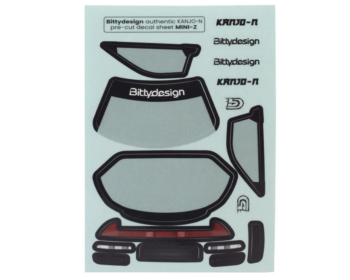 Bittydesign 1/28 KANJO-N Micro On-Road TC Polycarbonate Body (Clear) (98mm Wheelbase)