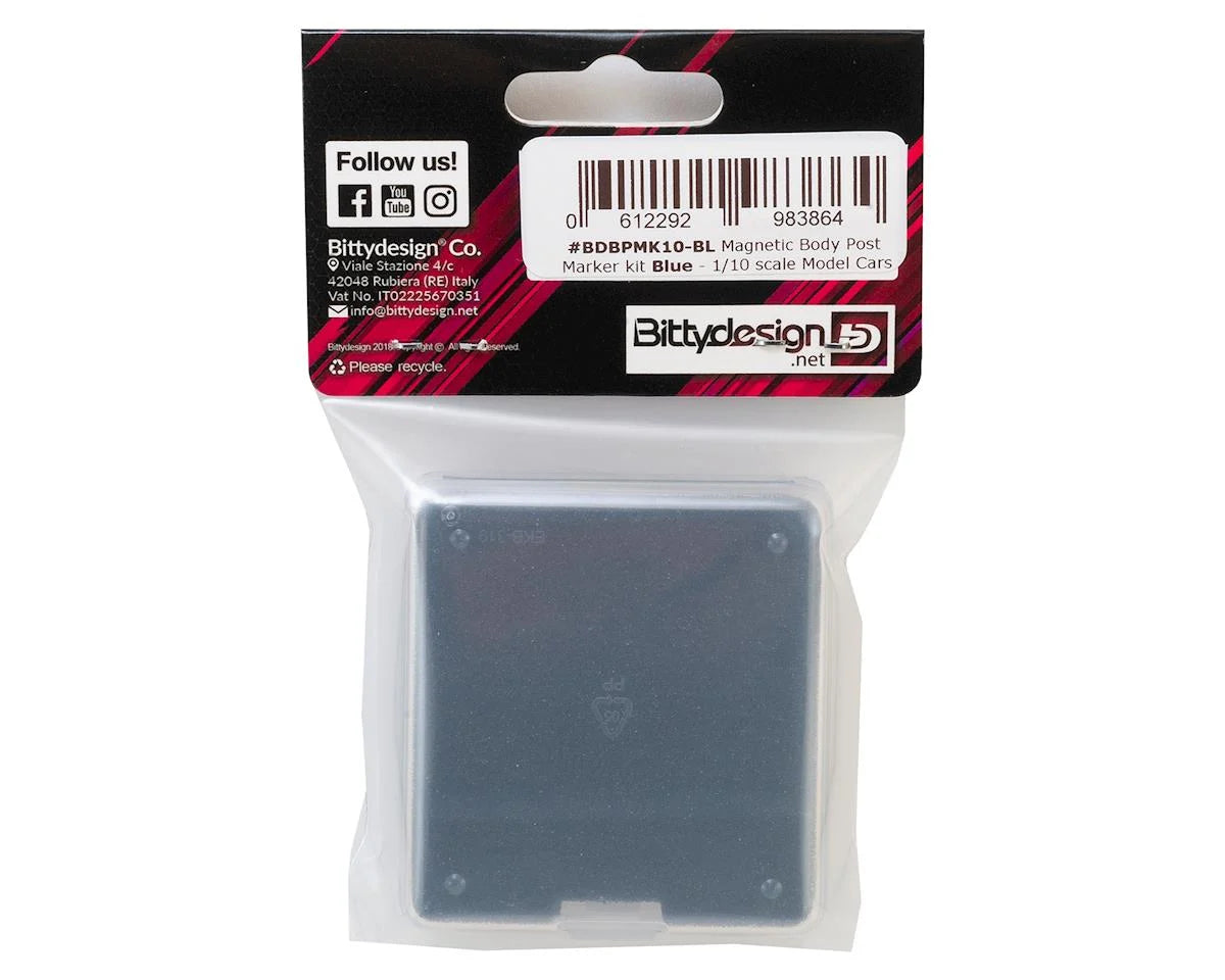 Bittydesign 1/10 Magnetic Body Post Marker Kit (Blue)
