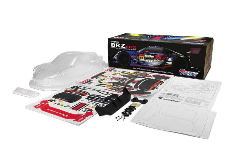 2021 Subaru BRZ GT300 190mm Hi-Def Clear Body with Decal Pack