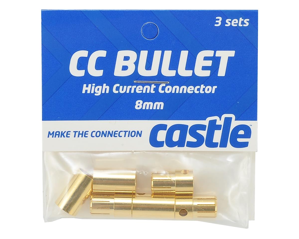 Castle Creations High Current Connector: 8.0mm Bullet Set (3)