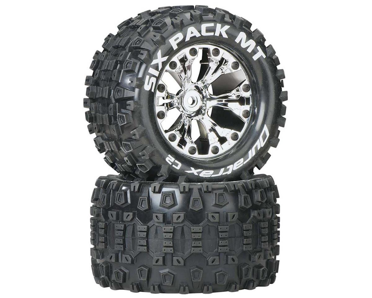 DuraTrax Six-Pack MT 2.8" 2WD Mounted Rear C2 Tires, Chrome (2)