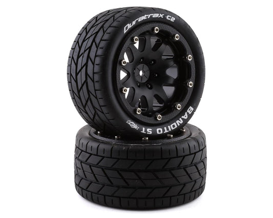 DuraTrax Bandito ST Belted 2.8" Mounted Tires (Black) (2) w/12mm Hex
